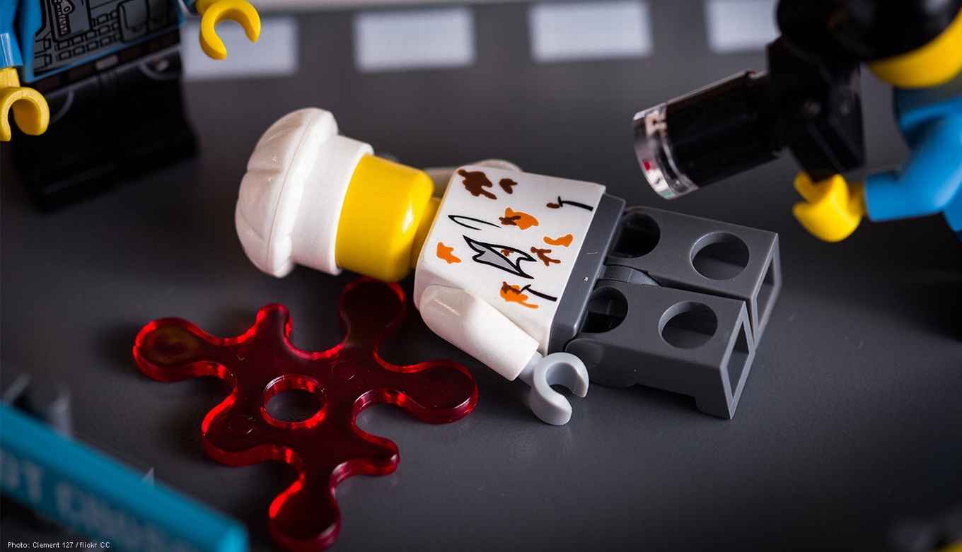 Carrouselbeeld Lego Crime Scene