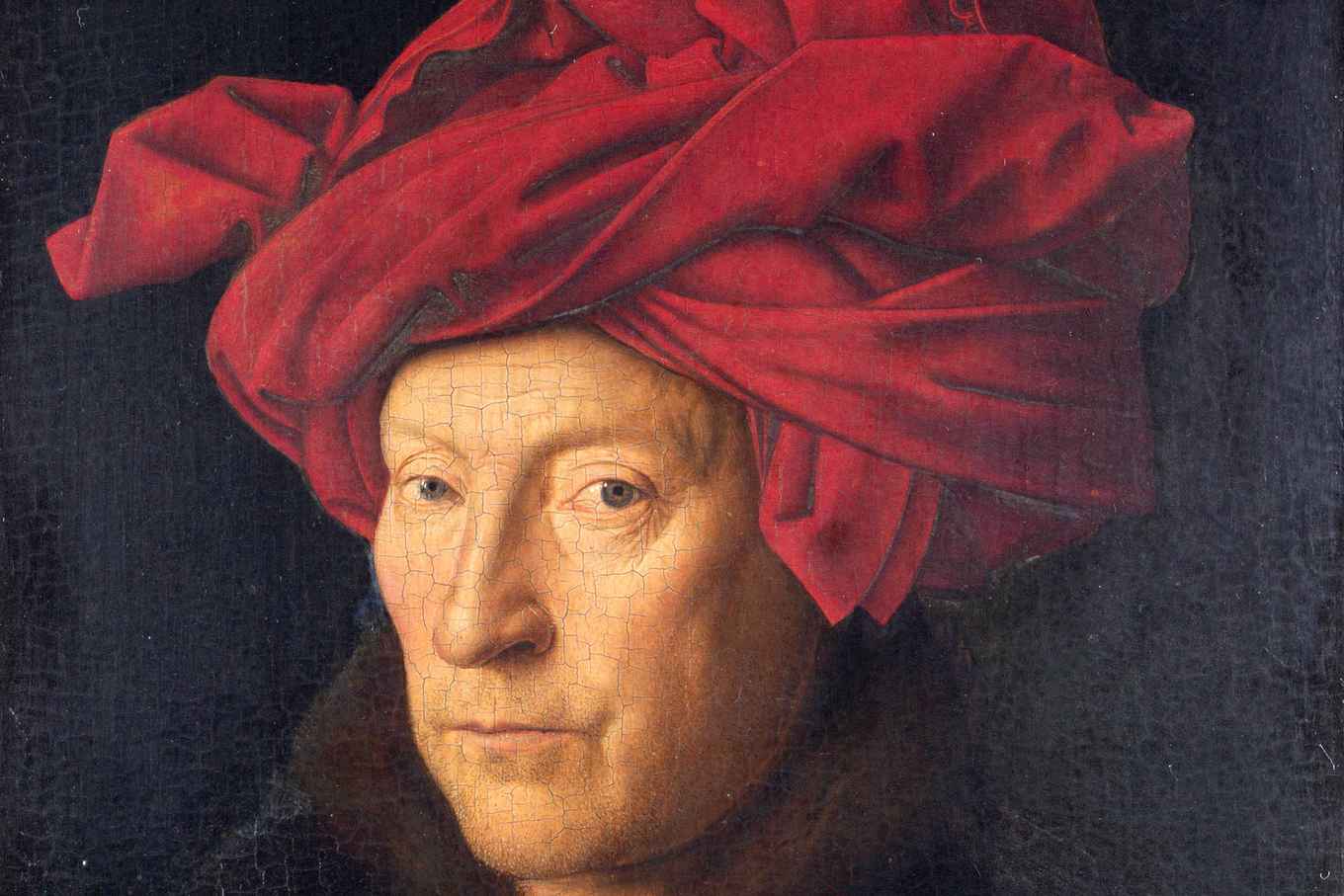 Man met rode tulband (vermoedelijk zelfportret Jan van Eyck)